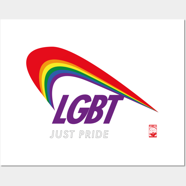 LGBT Just Pride Wall Art by JayGeeArt